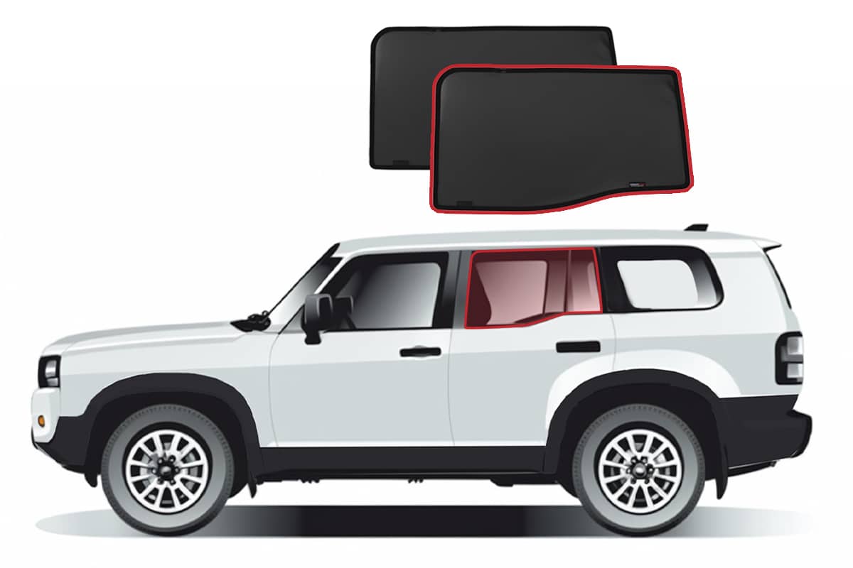 Snap Shades Suitable for Toyota LandCruiser Prado 250 Series | Lexus GX 2023-On