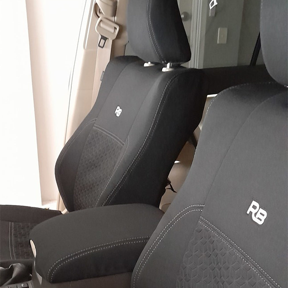 Razorback 4x4 - Toyota Prado 150 - Post-Facelift - GP6 Premium Neoprene 2x Front Row Seat Covers (Made to Order)
