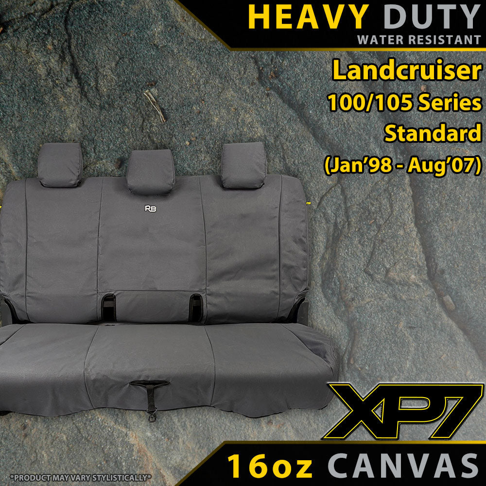 Toyota Landcruiser 100/105 Series Standard - XP7 Heavy Duty Canvas 100% Rear Bench (Made to Order)-Razorback 4x4