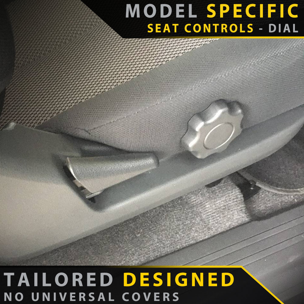 Razorback 4x4 - Mitsubishi Triton MQ - Cloth Seats - Dual/Extra Cab - GP6 Premium Neoprene 2x Front Seat Covers (Made to Order)