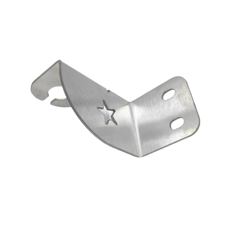 Rear Bonnet Hinge UHF Mount Antenna Bracket Suitable For 76 Series LH 2mm Stainless Steel