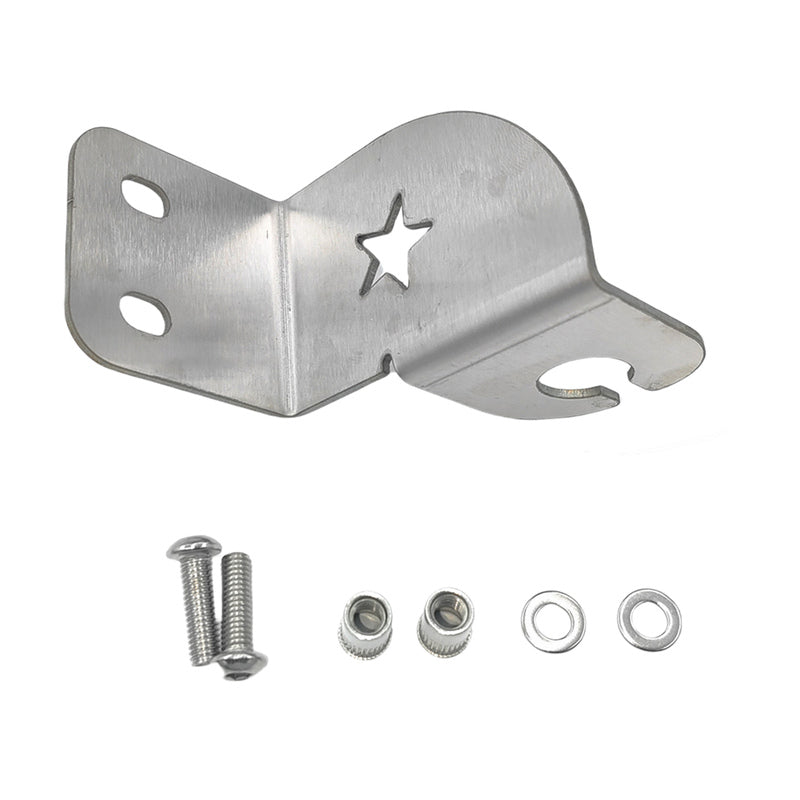 Rear Bonnet Hinge UHF Mount Antenna Bracket Suitable For 76 Series LH 2mm Stainless Steel