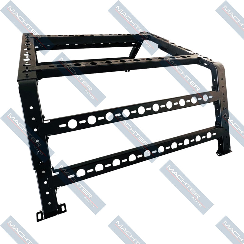 Black Powdercoated Steel Universal Ute Tub Rack Roof Rack Suitable For Dmax Hilux With LED