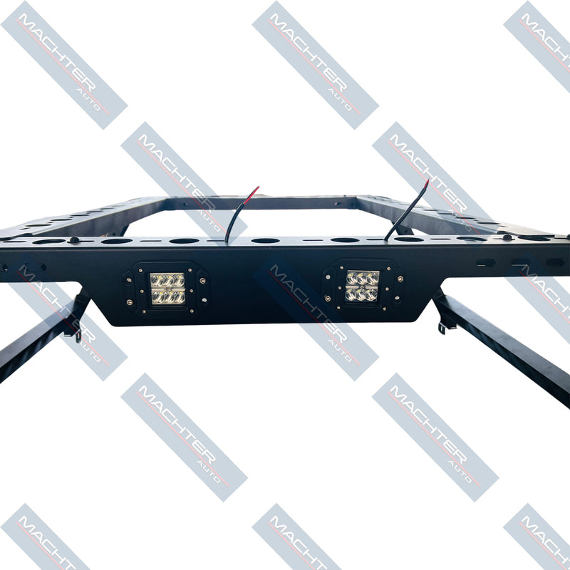 Black Powdercoated Steel Universal Ute Tub Rack Roof Rack Suitable For Dmax Hilux With LED