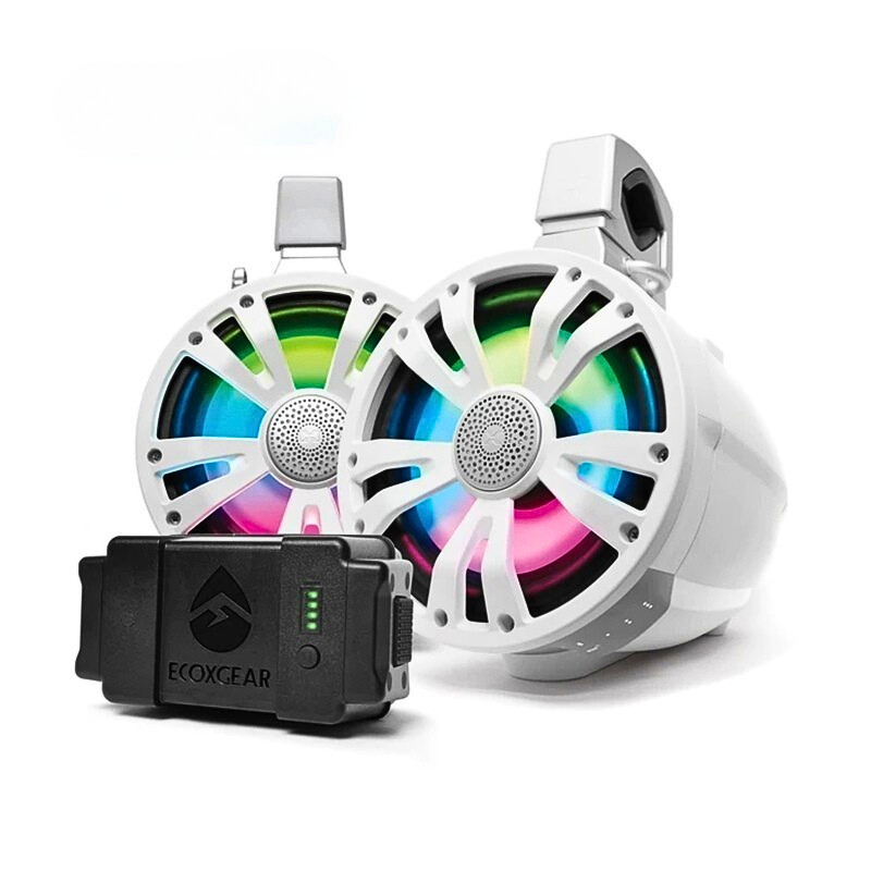 ECOXGEAR ET08 2-Pack White 8 Inch Speakers Non Amplified
