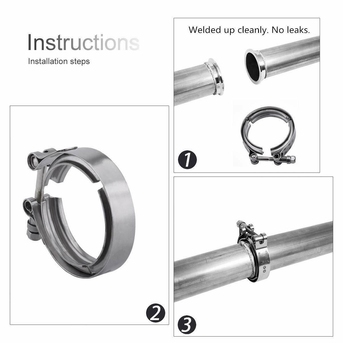 76mm V Band Vband Clamp (1 Piece) - Suitable For Nissan Patrol GQ GU Y60 Y61 TD42 4.2L TB42