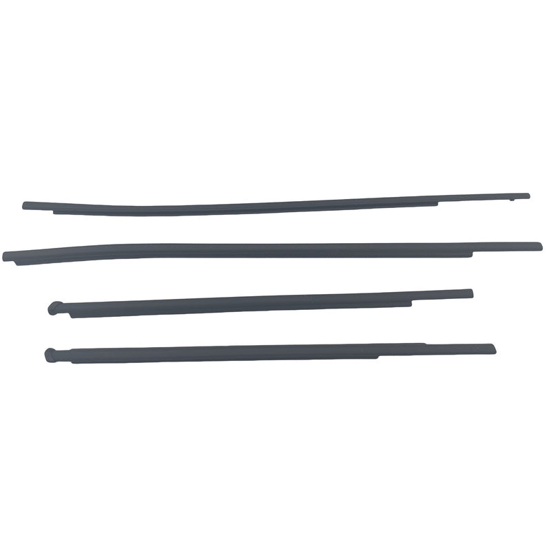 4 Pcs Outer Window Mould Seal Trim Suitable For Toyota Hilux Revo 4 Doors 2015-2021