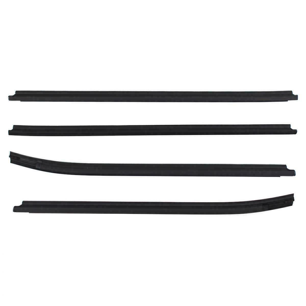 4pcs Black Outer Window Belt Mould Suitable for Toyota Hilux Double Cab SR5 2005-2015