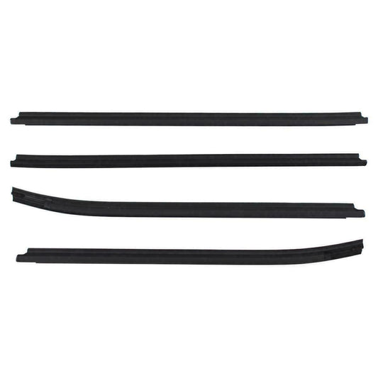 4pcs Black Outer Window Belt Mould Suitable for Toyota Hilux Double Cab SR5 2005-2015