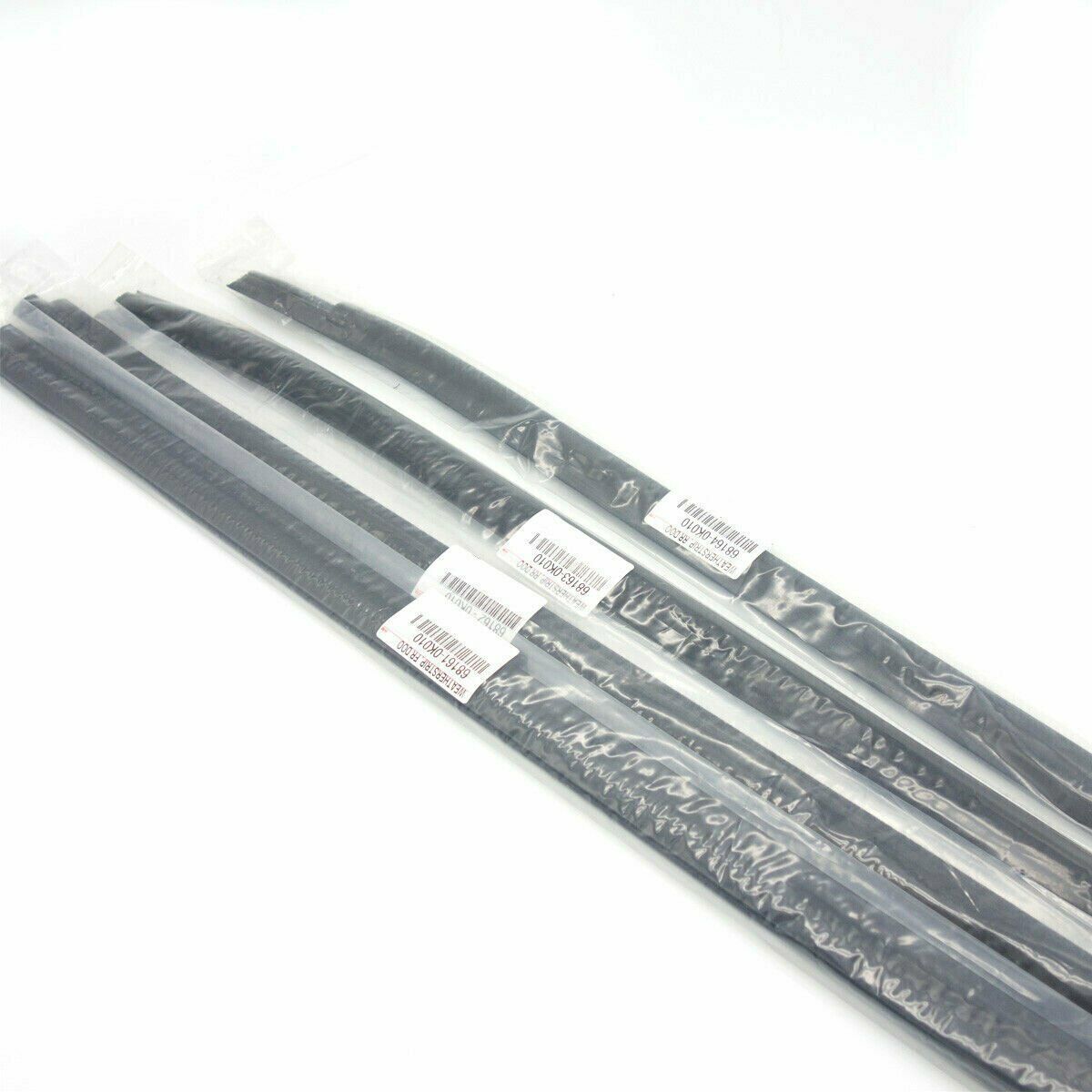 4pcs Black Outer Window Belt Mould Suitable for Toyota Hilux Double Cab SR5 2005-2015