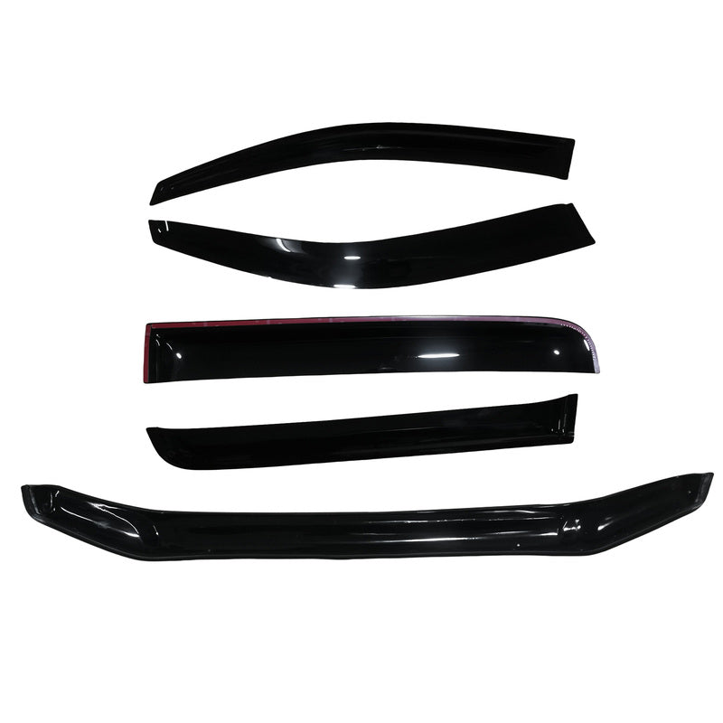 Bonnet Protector & Weathershields Window Visors Suitable For Toyota Hilux 2005-2011