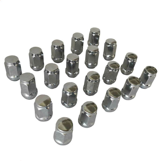 20 pcs Tapered Chrome Alloy Wheels Rim Nuts 12 x 1.5 Suitable For Mazda BT50 BT-50