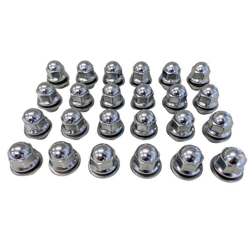 24 Pcs Shank Washer Alloy Wheel Nuts Suitable For Mitsubishi Pajero NS Triton ML Challenger Lancer GTO