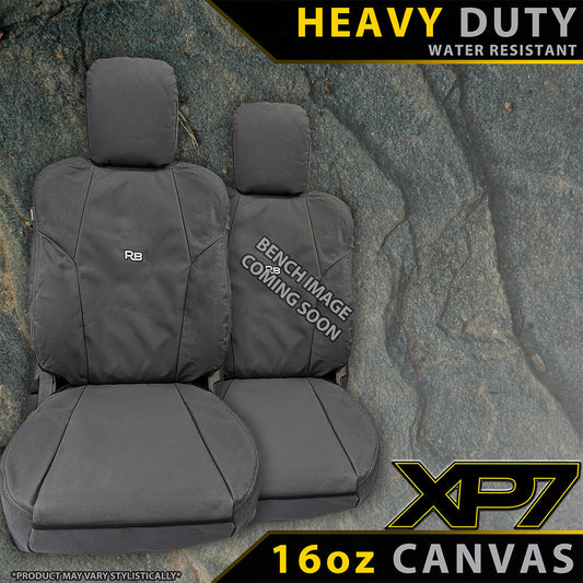 Razorback 4x4 - Toyota Hilux 9th Gen - Workmate - Single Cab - XP7 Heavy-Duty Canvas Front Row Seat Covers (Made to Order)