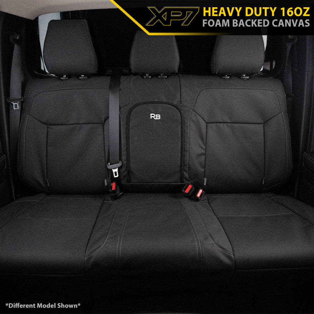 Razorback 4x4 - Isuzu D-MAX RG - SX - Dual Cab - XP7 Heavy-Duty Canvas Rear Row Seat Covers (Available)