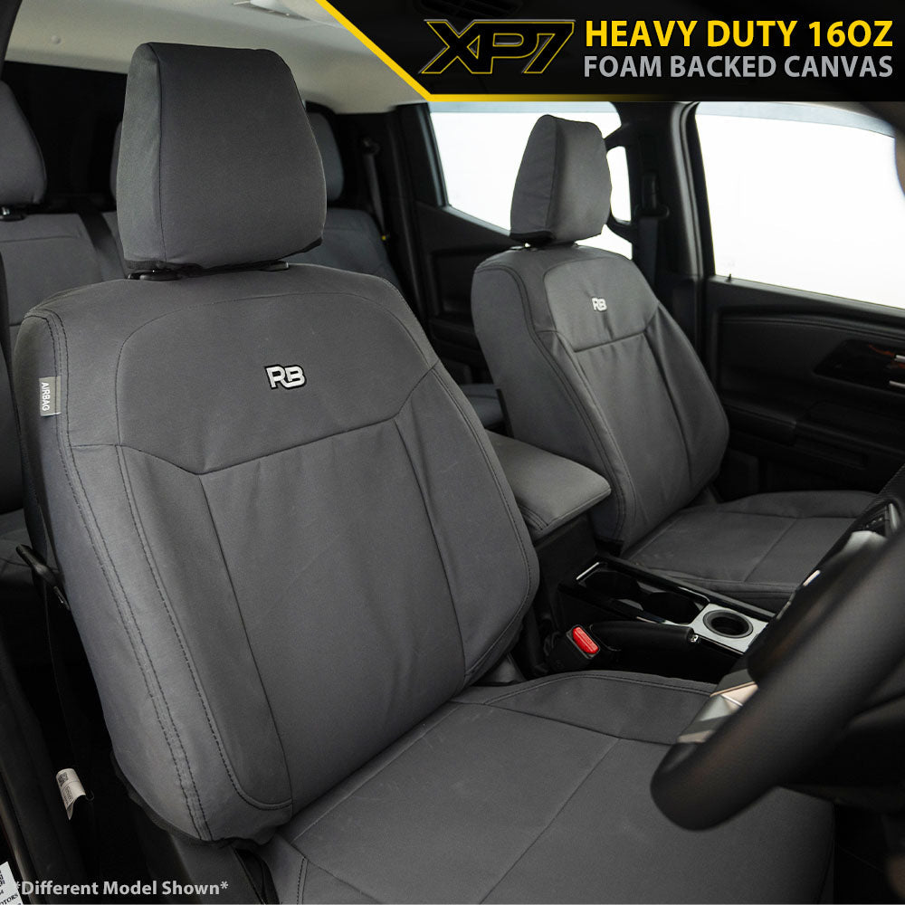 Razorback 4x4 - Nissan Navara NP300 - Series 1 & 2 - XP7 Heavy-Duty Canvas 2x Front Seat Covers (Available)