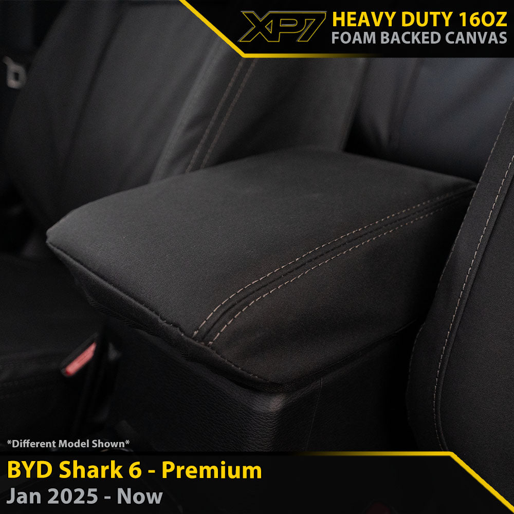 Razorback 4x4 - BYD Shark 6 - XP7 Heavy-Duty Canvas Console Lid Cover (Made to Order)