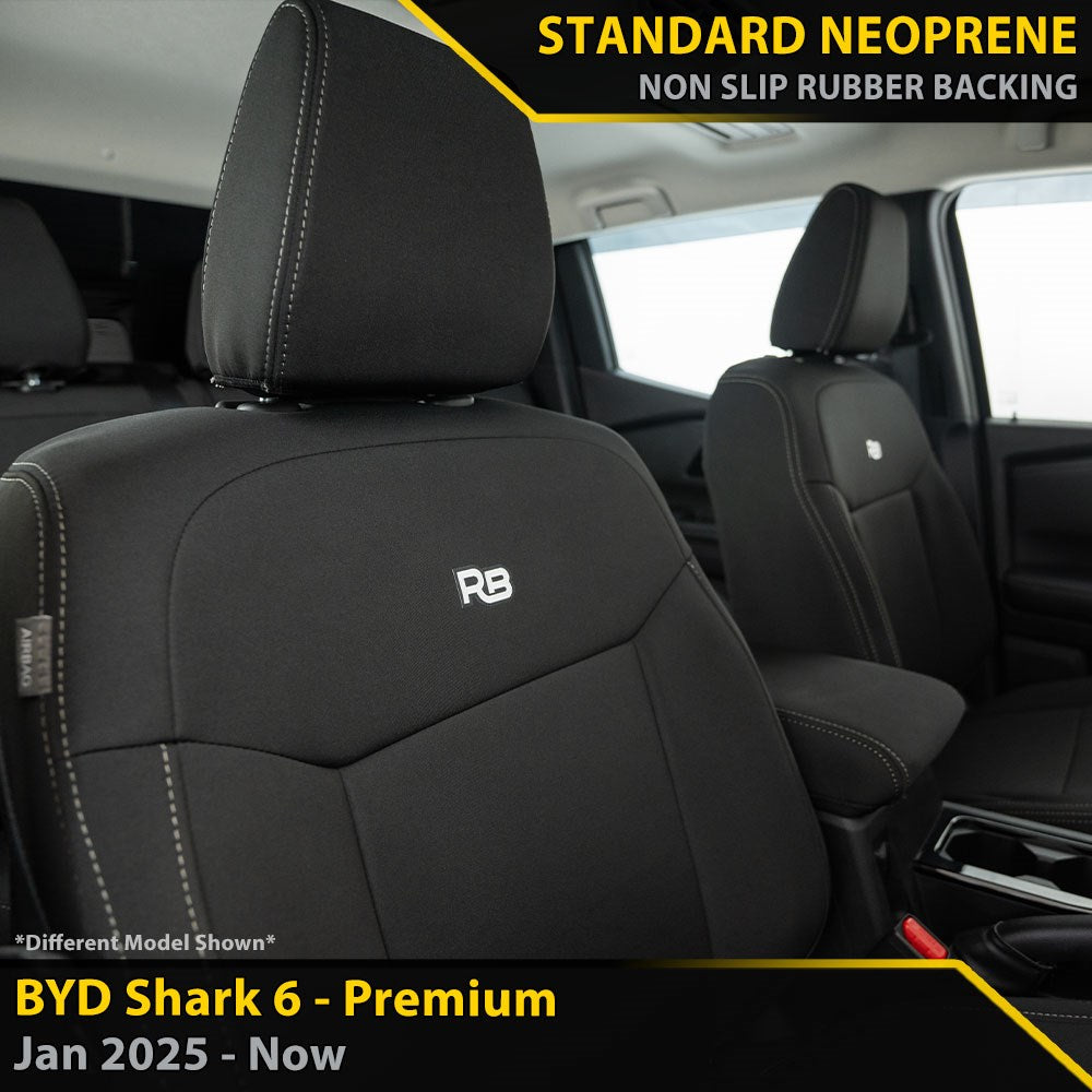 Razorback 4x4 - BYD Shark 6 - GP4 Neoprene 2x Front Seat Covers (In Stock)