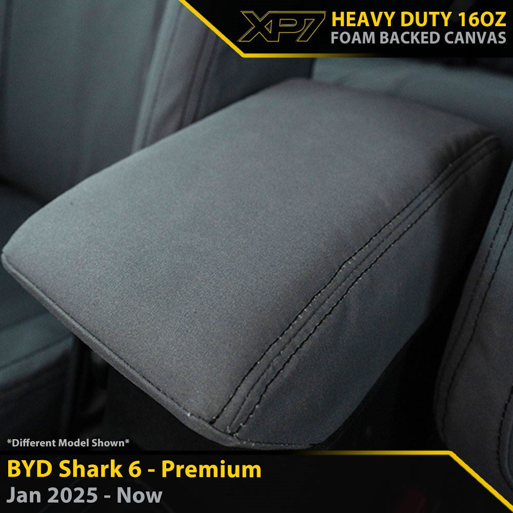 Razorback 4x4 - BYD Shark 6 - XP7 Heavy-Duty Canvas Console Lid Cover (Made to Order)