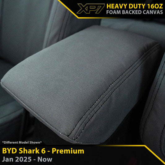 Razorback 4x4 - BYD Shark 6 - XP7 Heavy-Duty Canvas Console Lid Cover (Made to Order)