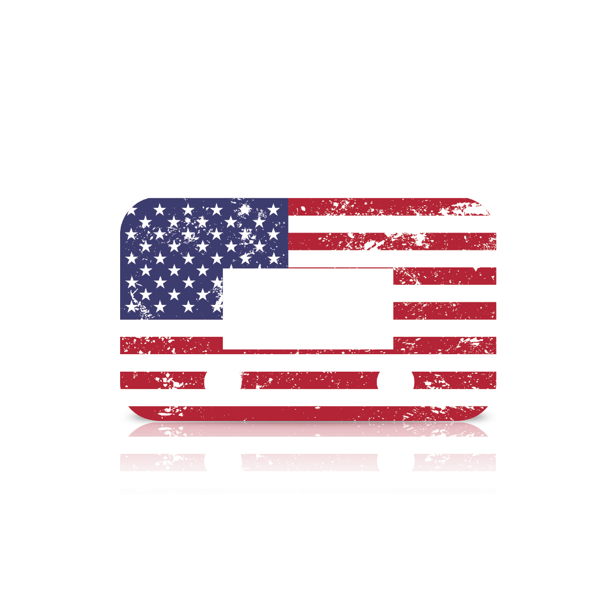 EVC Faceplate: USA Flag - Grunge