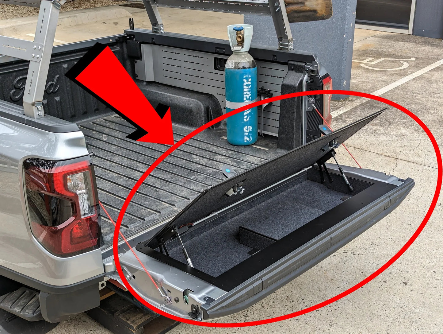 Tailgate Storage Suitable for RA Ford Ranger & Raptor Next Gen 2022 - Current