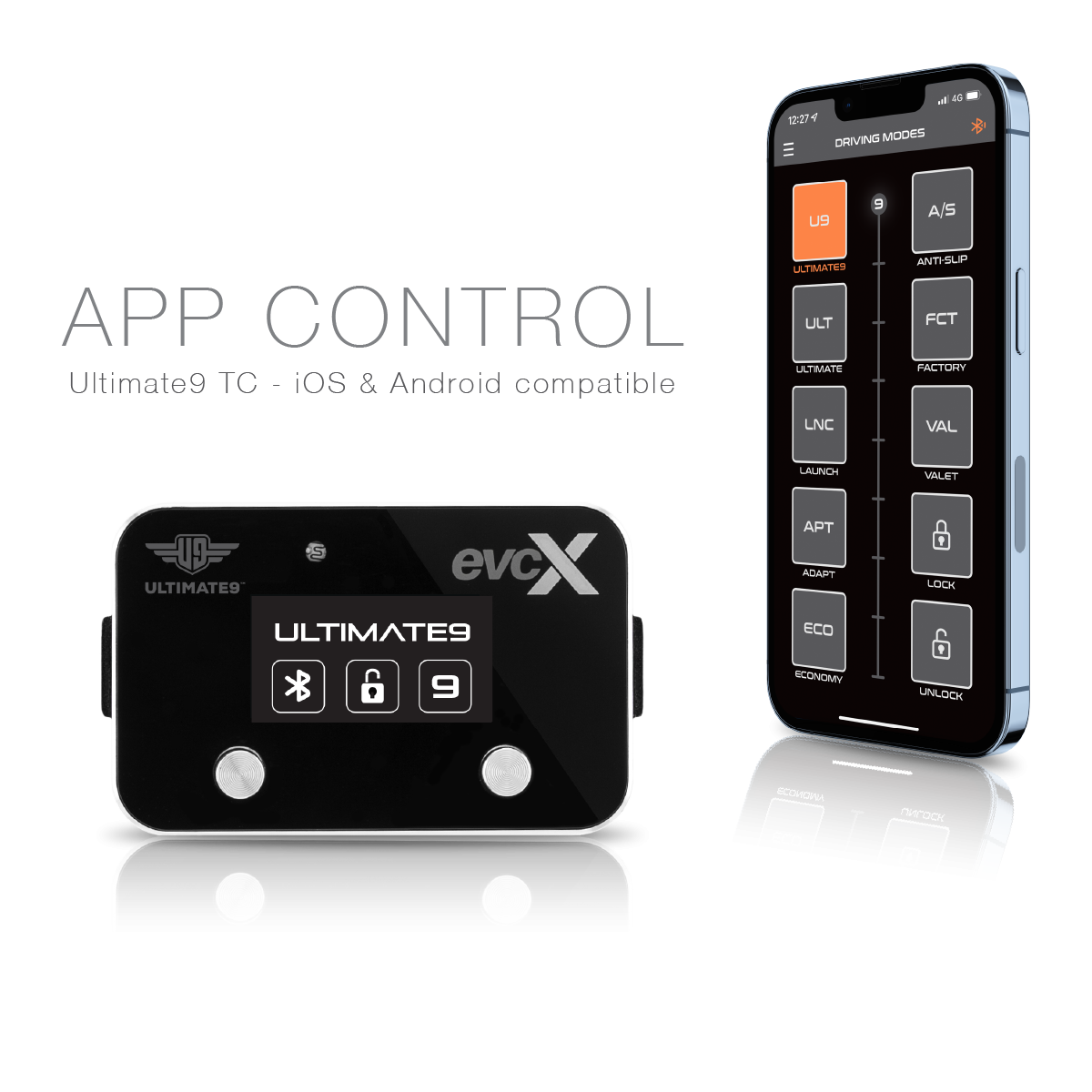 evcX Throttle Controller Suitable for FORD RANGER 2015 - 2018 (PX2)