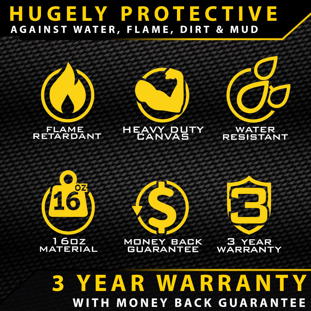 Ford Ranger T6.2 Wildtrak, Wildtrak X & Platinum Heavy Duty XP7 Canvas 2x Front Seat Covers (Made to Order)