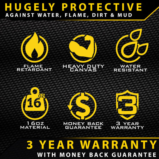 Razorback 4x4 XP7 Heavy Duty Canvas 2x Front Seat Covers Suitable for a Mitsubishi Triton MR