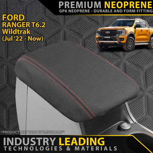 Ford Ranger T6.2 Wildtrak, Wildtrak X & Platinum Premium Neoprene Console Lid