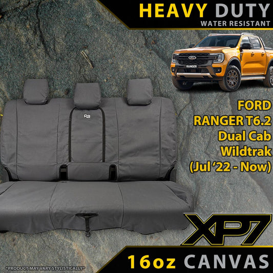 Ford Ranger T6.2 Wildtrak, Wildtrak X & Platinum XP7 Rear Row Seat Covers (In Stock)