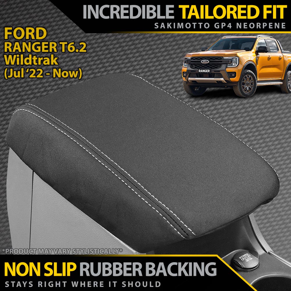Ford Ranger T6.2 Wildtrak, Wildtrak X & Platinum Neoprene Console Lid