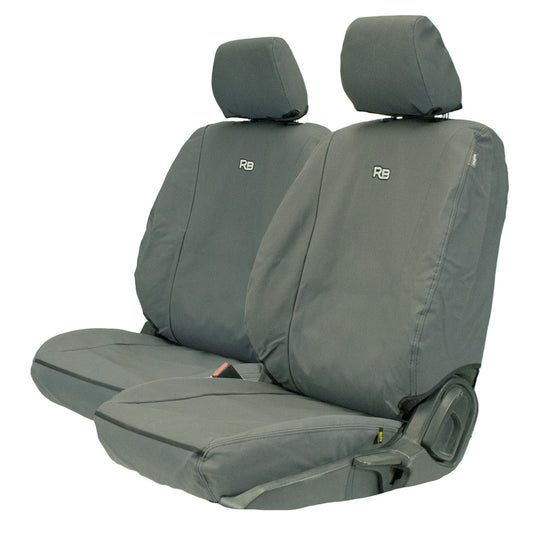 Razorback 4x4 XP7 Heavy Duty Canvas 2x Front Seat Covers Suitable for a Ford Ranger PX III