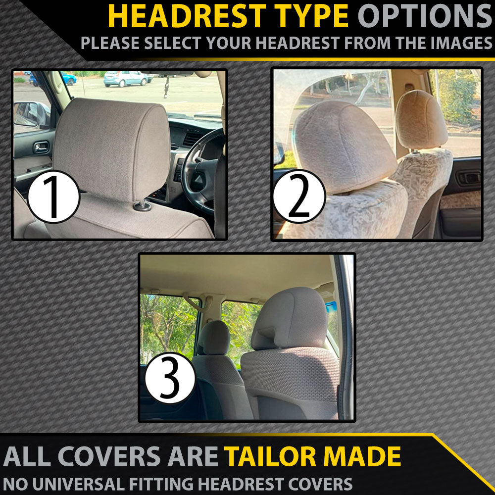 Nissan Patrol GU Wagon Series 1-3 ST, ST-L, ST Plus & Ti GP4 Neoprene 2x Front Seat Covers