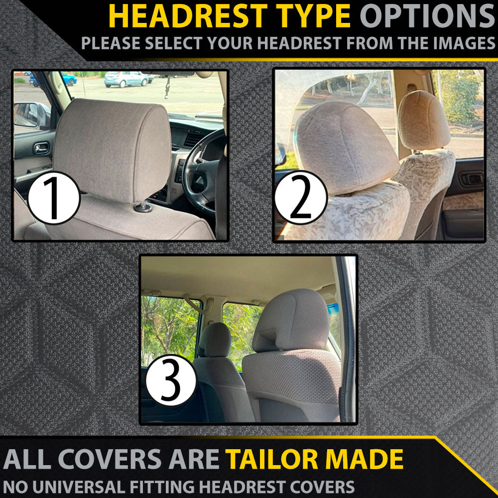 Nissan Patrol GU Wagon Series 1-3 ST, ST-L, ST Plus & Ti GP6 Premium Neoprene 2x Front Seat Covers (Made to Order)