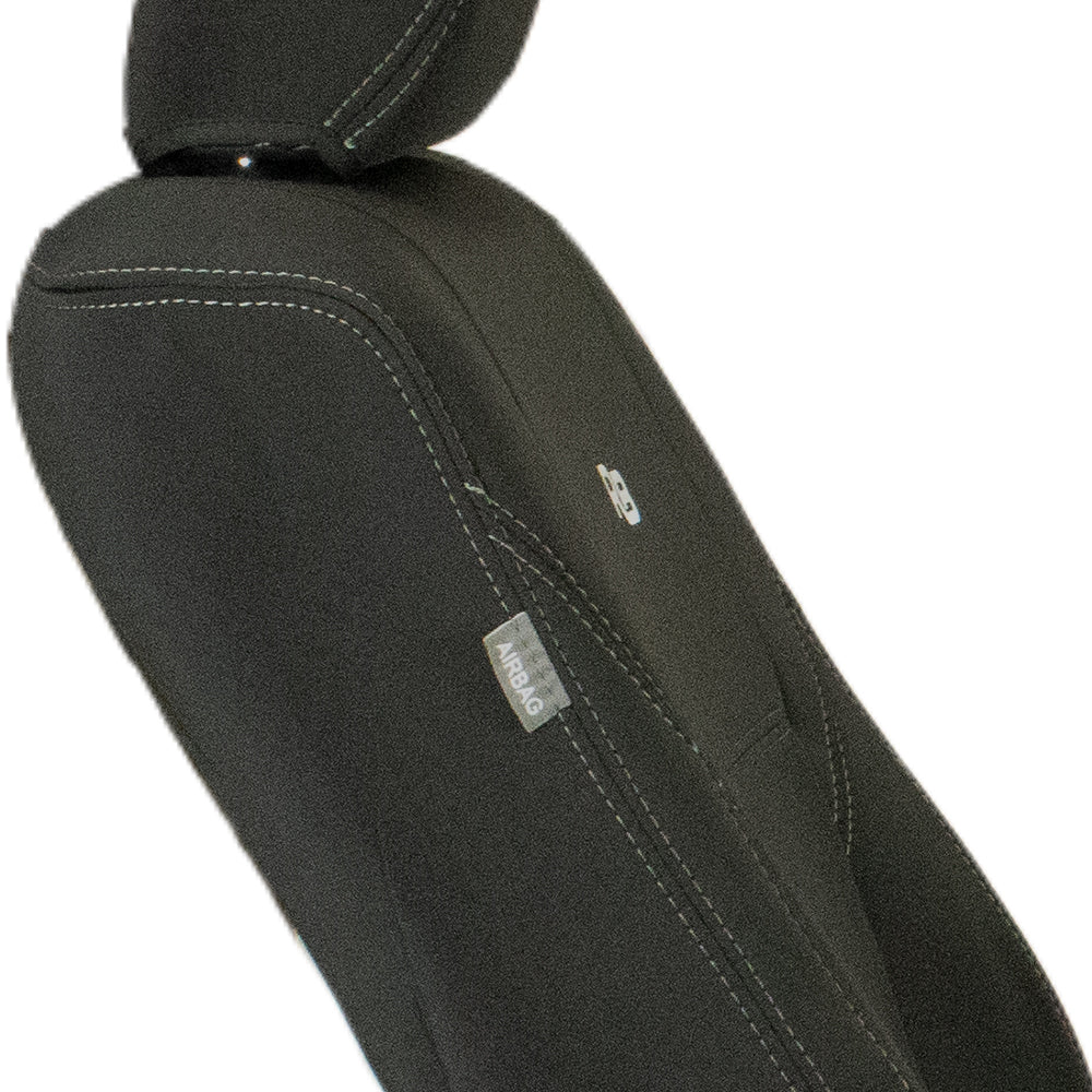 Razorback 4x4 Neoprene Front Seat Covers For a Toyota HiLux 8th Gen (Cloth Seats Only)