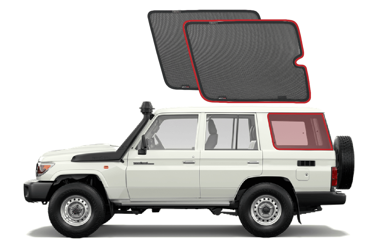 Snap Shades Suitable for Toyota LandCruiser 70 Series (76 Series; 1984-Present)